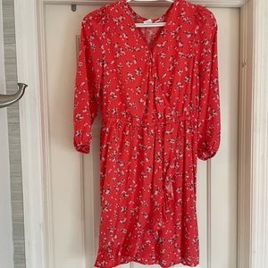 Gap size 6 floral mid length dress